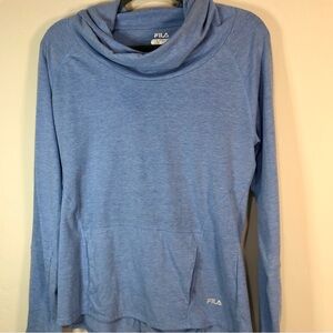 Fila Blue Cowl Neck Activewear Top